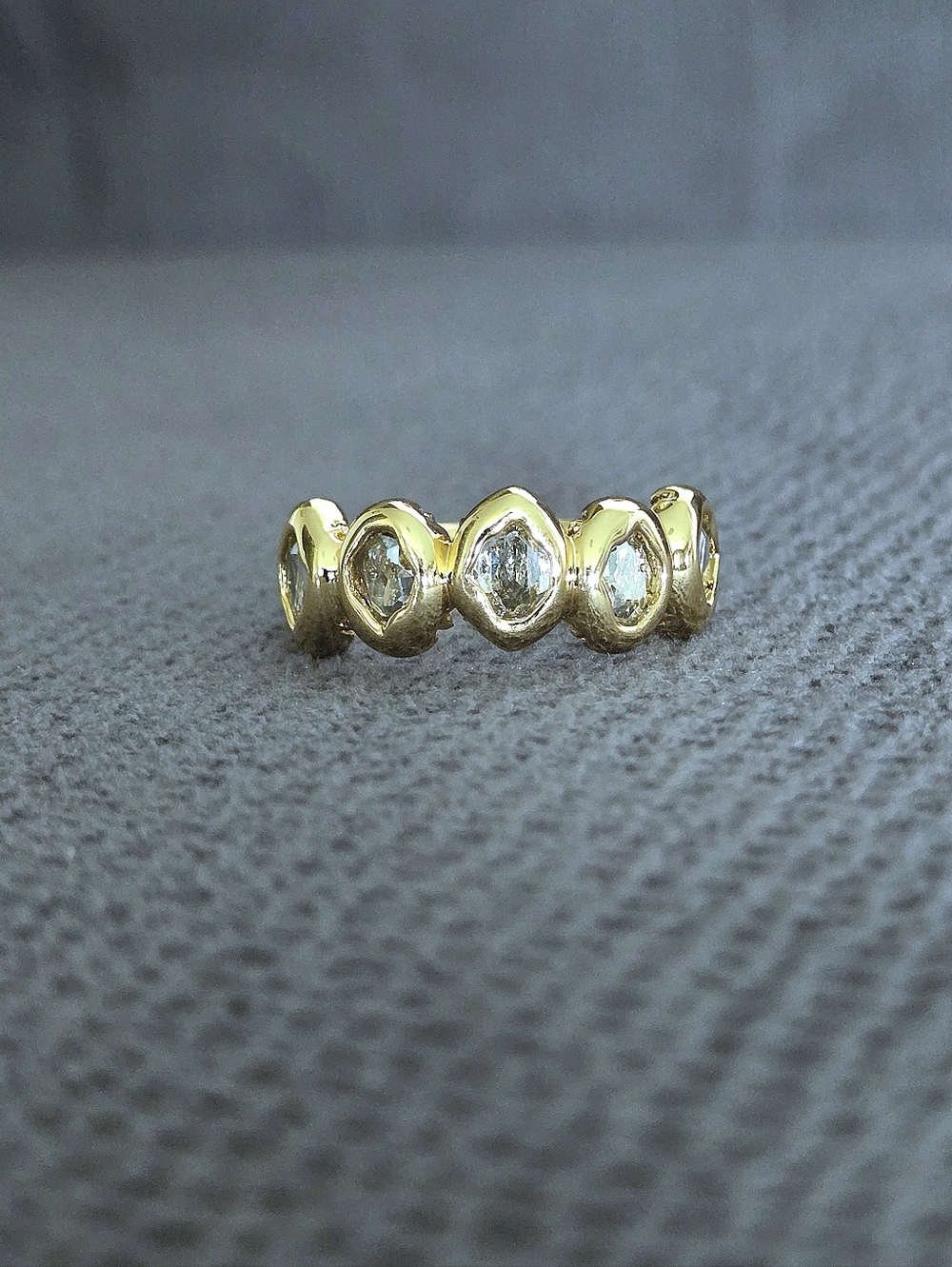 ✨️HP✨️ Alexis Bittar Molten Gold💛 with Clear Crystals💎 Ring💍 - NWT - Picture 16 of 16